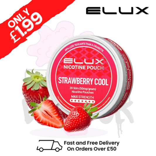 Strawberry Cool Elux Legend Nicotine Pouches - ONLY £3.99