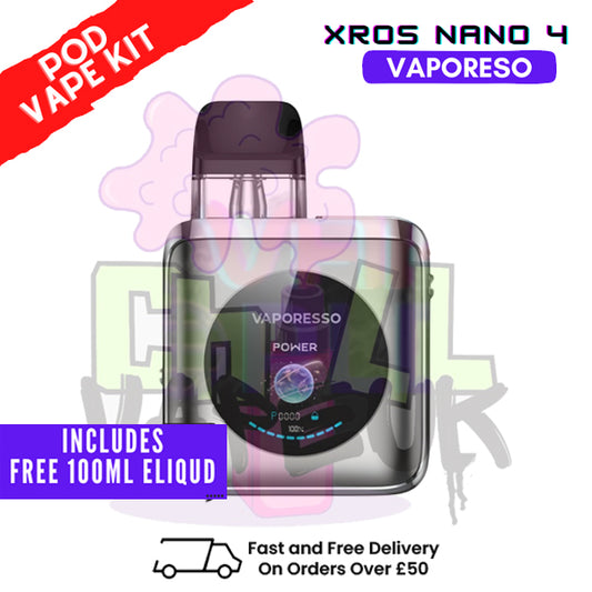Vaporesso Xros Nano 4 Titanium Silver Vape Kit