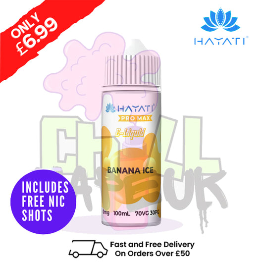 Banana ICE Hayati Pro Max Shortfill Juice 100ML Eliquid