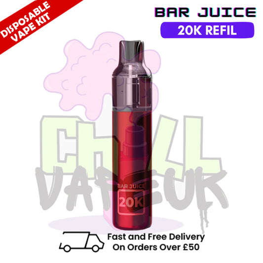Red Bar Juice 20K Puff Refil Disposable Kit + FREE Eliquid