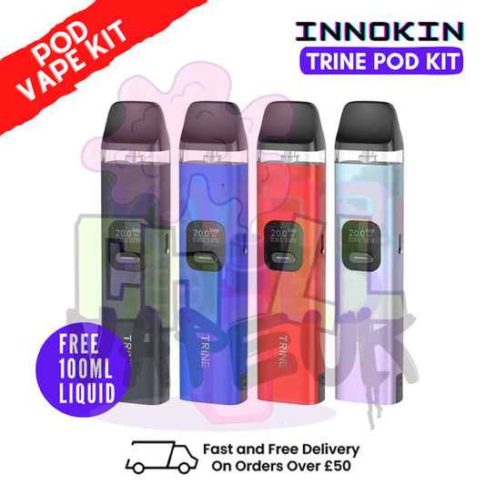 Innokin Trine Pod Vape Kit + FREE 100ML Eliquid