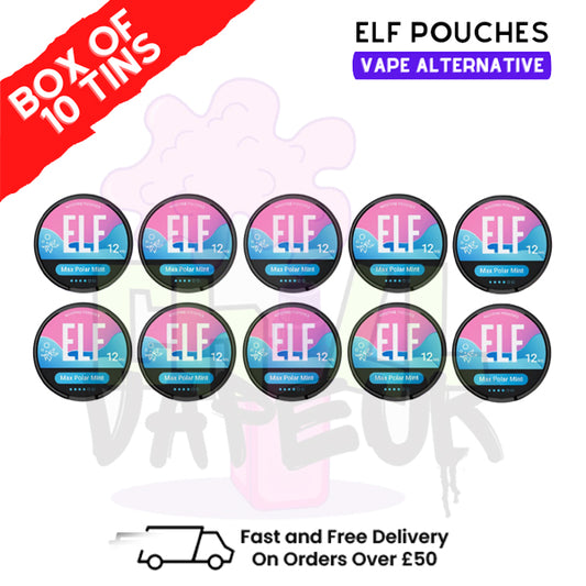 Max Polar Mint Elf Nicotine Pouches Box Of 10