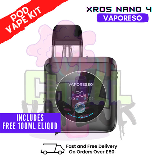 Vaporesso Xros Nano 4 Graphite Black Vape Kit