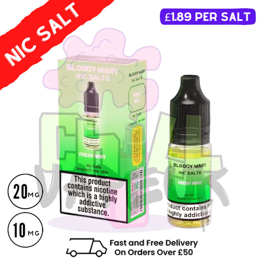 Fresh Mint - Bloody Mary 10ML Nic Salt