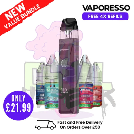Black Vaporesso Xros Pro Pod Kit | FREE 4X REFILS | £21.99