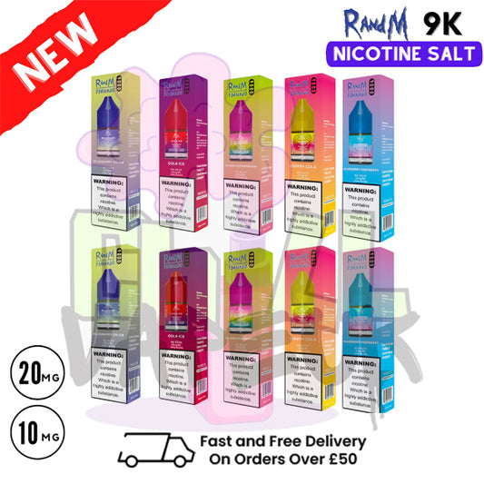 RandM Tornado 9000 Nic Salt 10ml R and M - Pack of 10