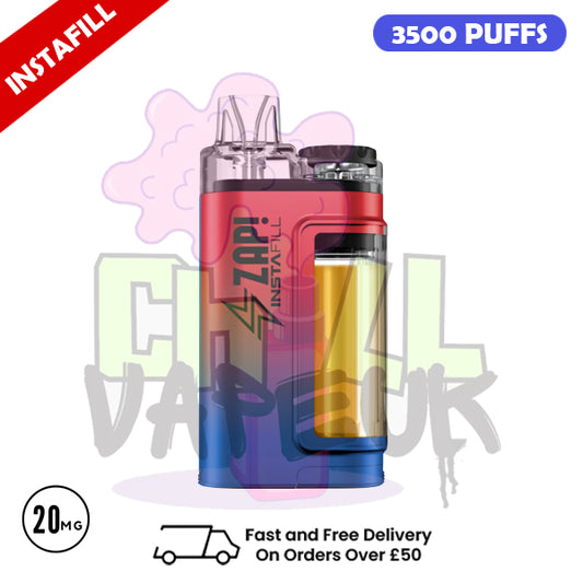Zap Instafill Bar 3500 Puff Blue Raspberry Cherry