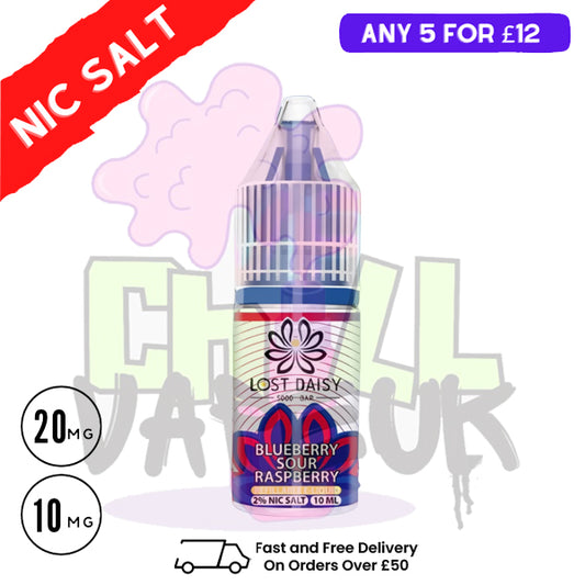Blue Sour Raspberry LOST Daisy Nic Salt 10ML eLiquid