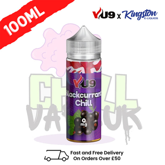 Blackcurrant Chill Shortfill Juice 100ML Eliquid - VU9 x Kingston