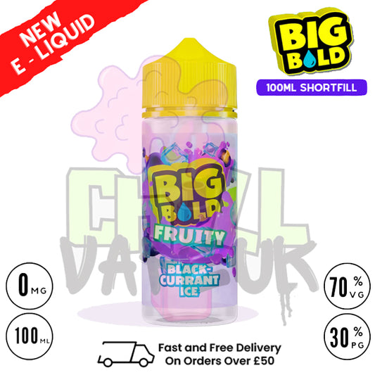 Blackcurrant ICE Big Bold Fruity Vape Juice 100ml