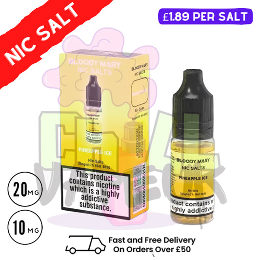 Pineapple ICE - Bloody Mary 10ML Nic Salt