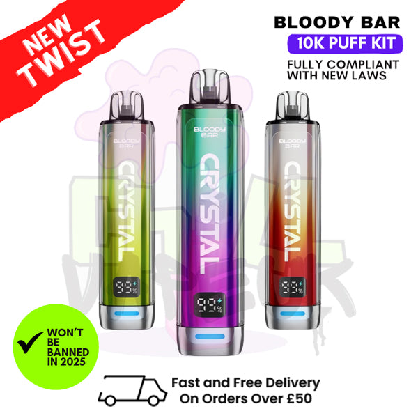 Bloody Bar Crystal 10K Puff Pod Kit - ONLY £6.99