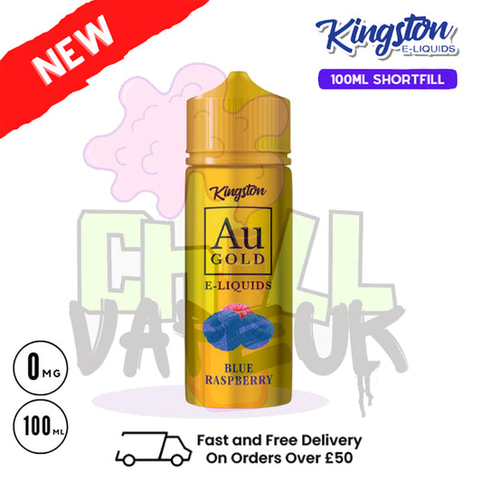 Blue Raspberry - AU Gold Kingston 100ML Eliquid