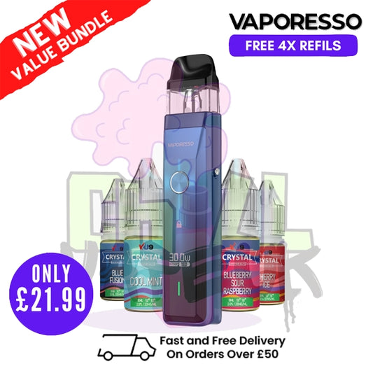 Blue Vaporesso Xros Pro Pod Kit | FREE 4X REFILS | £21.99