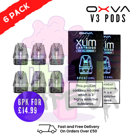 Oxva Xlim V3 Replacement Pod Cartridges (2 x Pack Of 3)