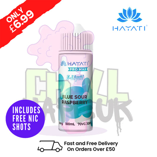 Blue Sour Raspberry Hayati Pro Max Shortfill Juice 100ML Eliquid