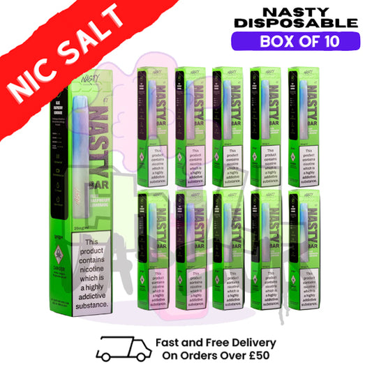Blue Raspberry Lemonade - Nasty Bar DX2 Disposable Box Of 10