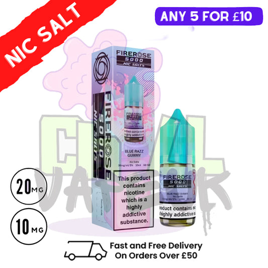 Blue Razz Gummy - Firerose 10ML Nic Salt