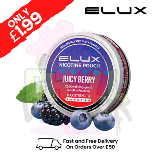 Juicy Berry Elux Legend Nicotine Pouches - ONLY £3.99