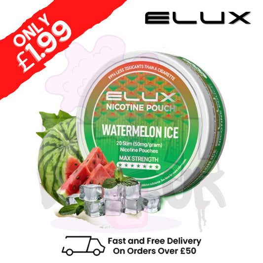 Watermelon ICE Elux Legend Nicotine Pouches - ONLY £3.99