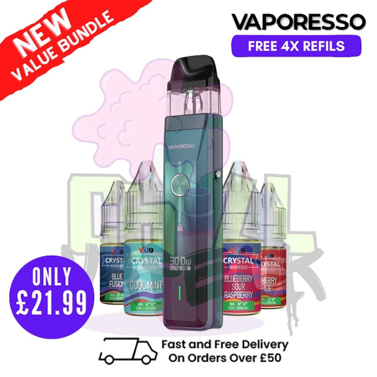 Green Vaporesso Xros Pro Pod Kit | FREE 4X REFILS | £21.99