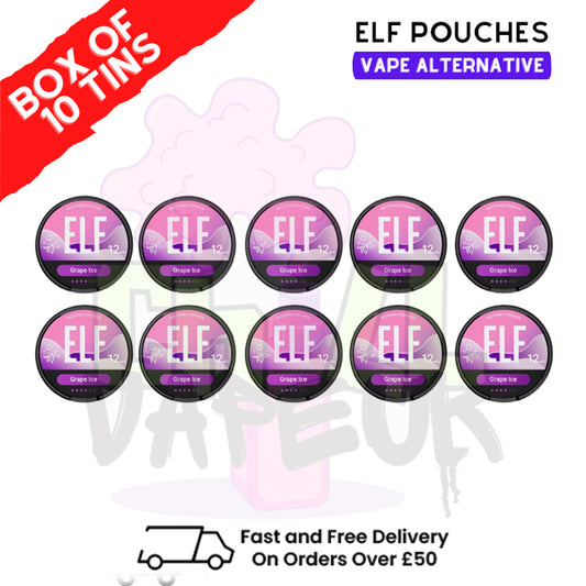 Grape ICE Elf Nicotine Pouches Box Of 10