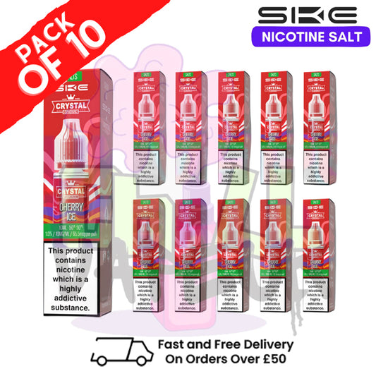 Cherry Ice Crystal SKE Nic Salt Box / Pack Of 10