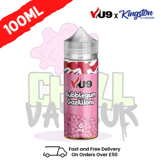 Bubblegum Gazillions Shortfill Juice 100ML Eliquid - VU9 x Kingston