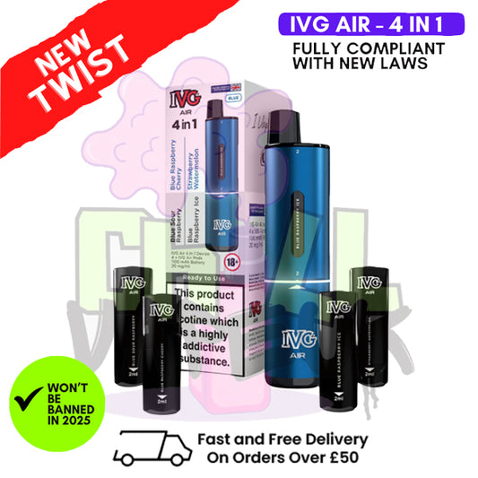 IVG Air 4 in 1 Blue Edition Prefilled Pod Kit - £8