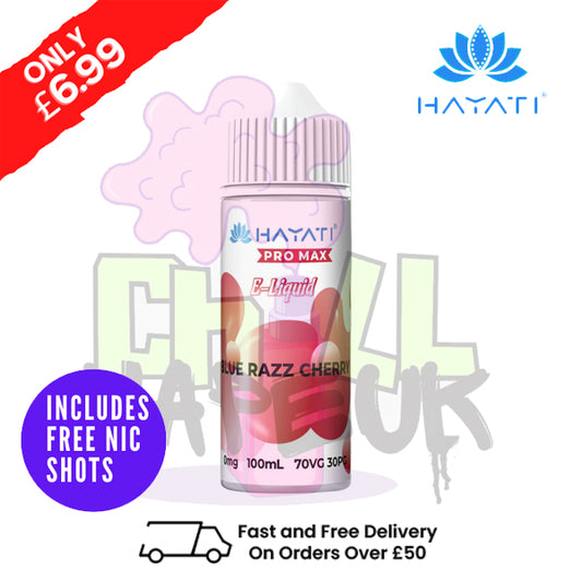 Blue Razz Cherry Hayati Pro Max Shortfill Juice 100ML Eliquid