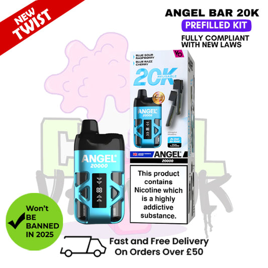 SKY Blue Edition Angel Bar 20K Puff Twist Prefilled Pod Kit