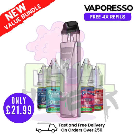 Silver Vaporesso Xros Pro Pod Kit | FREE 4X REFILS | £21.99