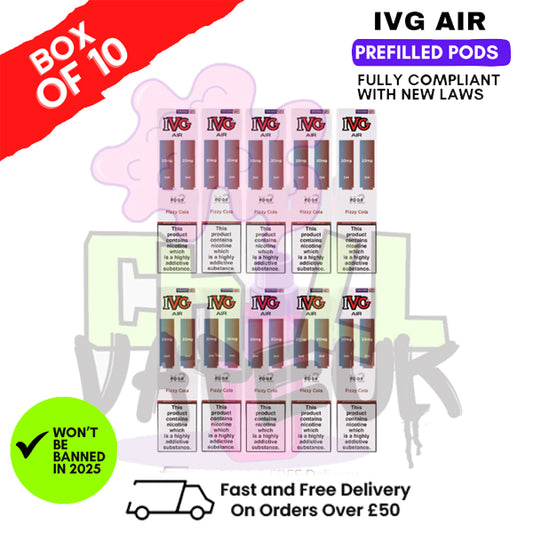 Fizzy Cola IVG AIR Prefilled Pod Box Of 10