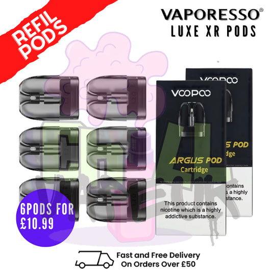 Argus Replacement Pod Cartridges (Pack Of 6 Pods )