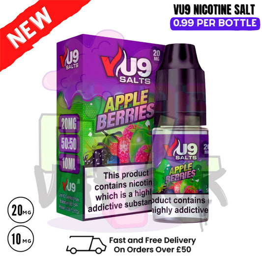 Apple Berries Nic Salt By VU9