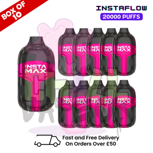 Strawberry Bubble InstaMax 20K Puff Bar Box Of 10