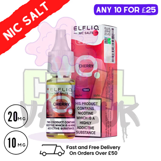 ElfLiq 'Cherry' Nic Salt 10ML eLiquid
