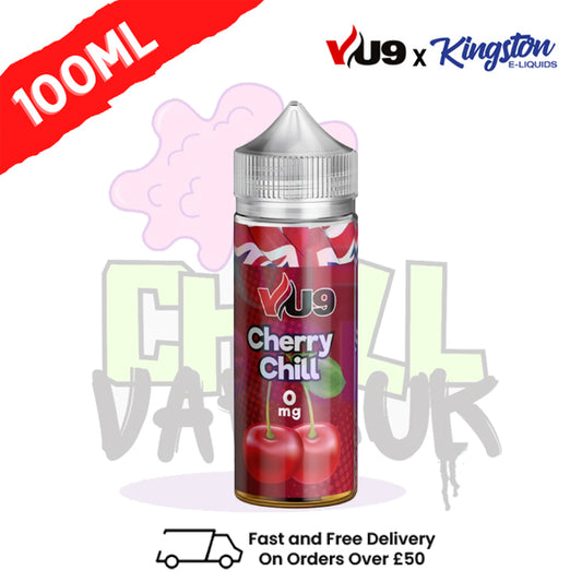 Cherry Chill Shortfill Juice 100ML Eliquid - VU9 x Kingston