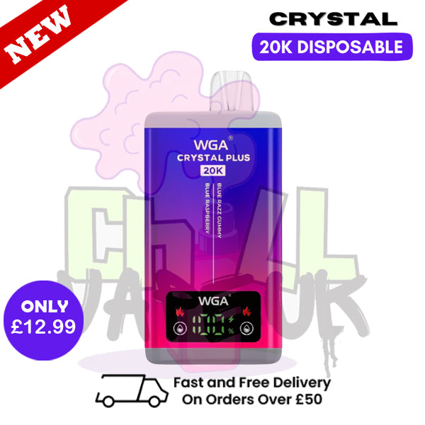 Blue Razz Gummy Crystal Plus 20K Vape WGA Disposable Kit