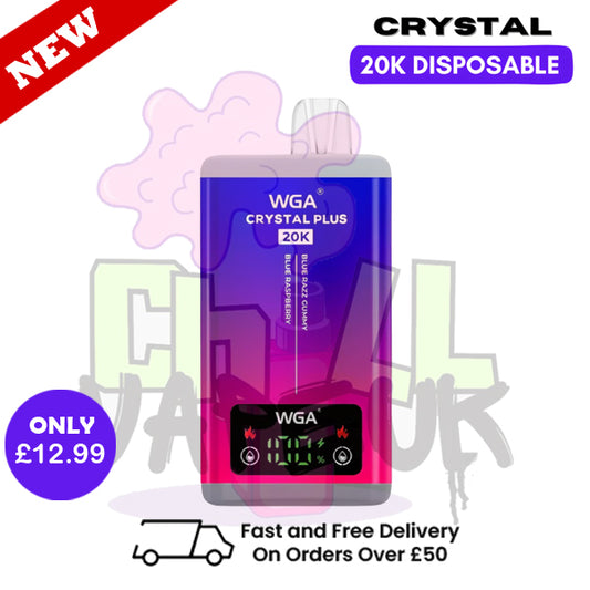 Blue Razz Gummy Crystal Plus 20K Vape WGA Disposable Kit