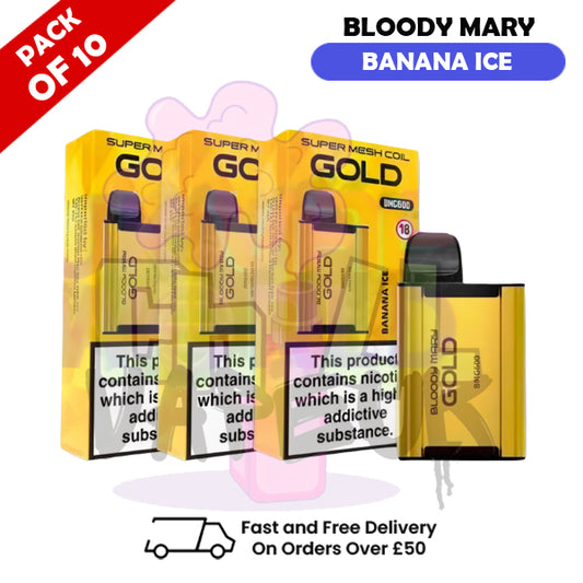Banana ICE - GOLD Bloody Mary Box of 10