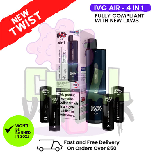 IVG Air 4 in 1 Black Edition Prefilled Pod Kit