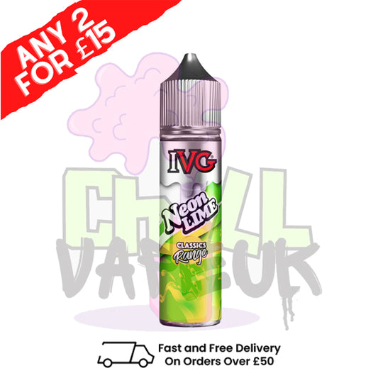 Neon Lime IVG Shortfill Juice 50ML Eliquid - CLASSICS RANGE