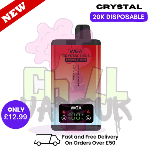Blue Razz Cherry Crystal Plus 20K Vape WGA Disposable Kit