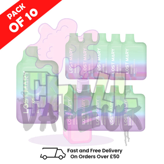 Berry Combos (NEW) Lost Mary 600 Puff Bars Pack Of 10 BM600 Disposable