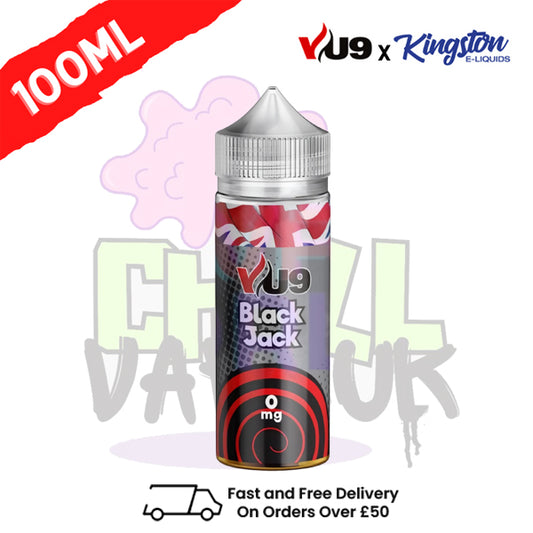 Black Jack Shortfill Juice 100ML Eliquid - VU9 x Kingston