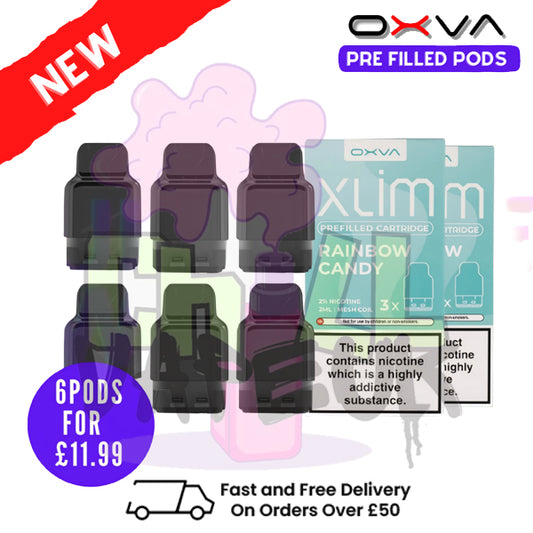 Rainbow Candy Oxva Xlim Flavoured Pre-filled Pod Cartridges - £1.69