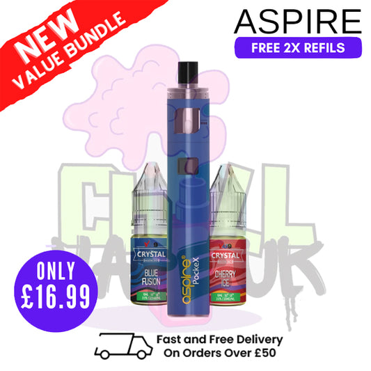Aspire Pockex Blue AIO Vape Pen Starter Kit | Cheapest