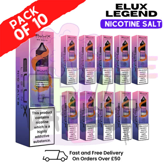 Fizzy Cherry Elux Legend Nic Salt BOX OF 10