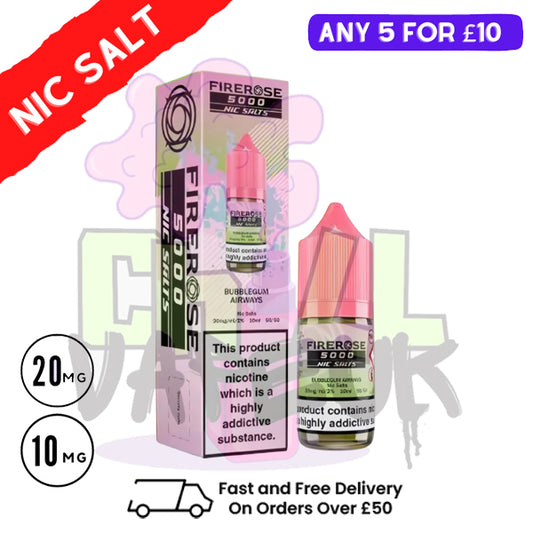 Bubblegum Airways - Firerose 10ML Nic Salt